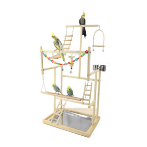 Large Freestanding Bird Play Stand