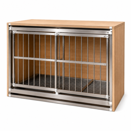 Stainless Steel and  Pine wood Wood Pigeon Cage