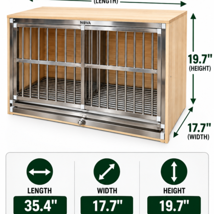 Stainless Steel and Solid Wood Pigeon breeding Cage